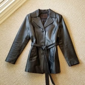 Dona Miche Black Leather Jacket
